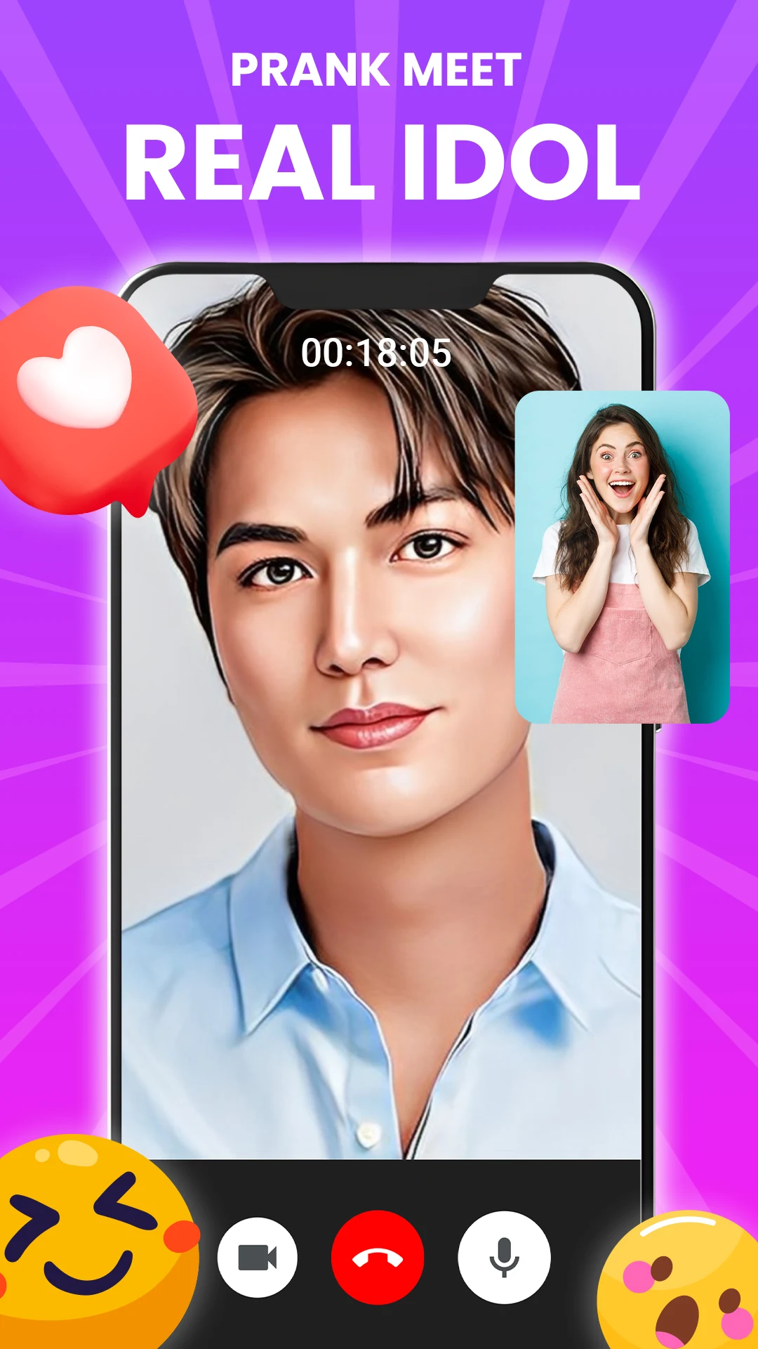 Prank Call - Idol Video Call screenshot